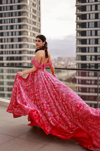 Mila Madonna Yaka İşlemeli Abiye Elbise - The Bride's Bliss