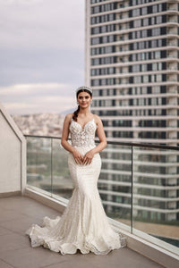 Starly Üç Boyut Dantelli Balık Gelinlik - The Bride's Bliss