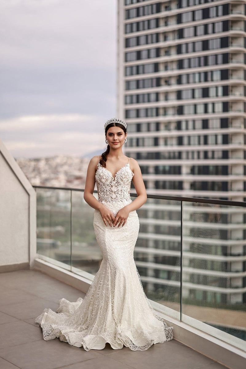 Starly Üç Boyut Dantelli Balık Gelinlik - The Bride's Bliss