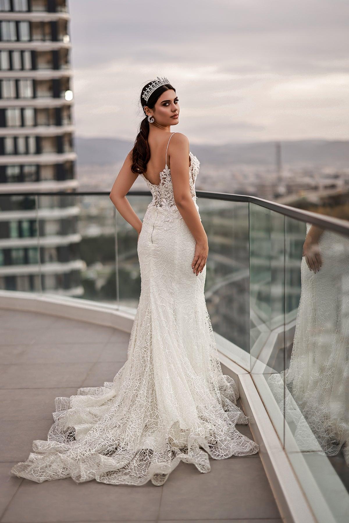Starly Üç Boyut Dantelli Balık Gelinlik - The Bride's Bliss