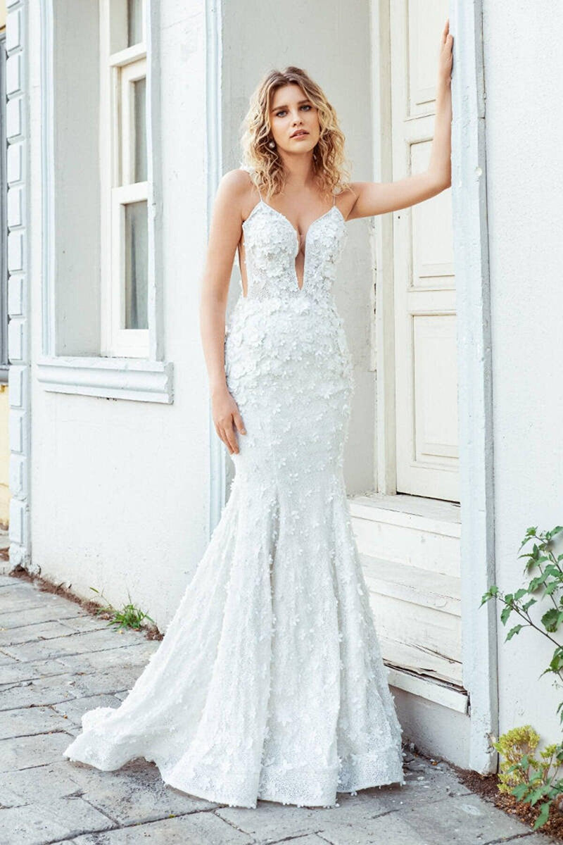 Flower Style Mermaid Dantel Balık Gelinlik - Mediha Cambaz Bridal