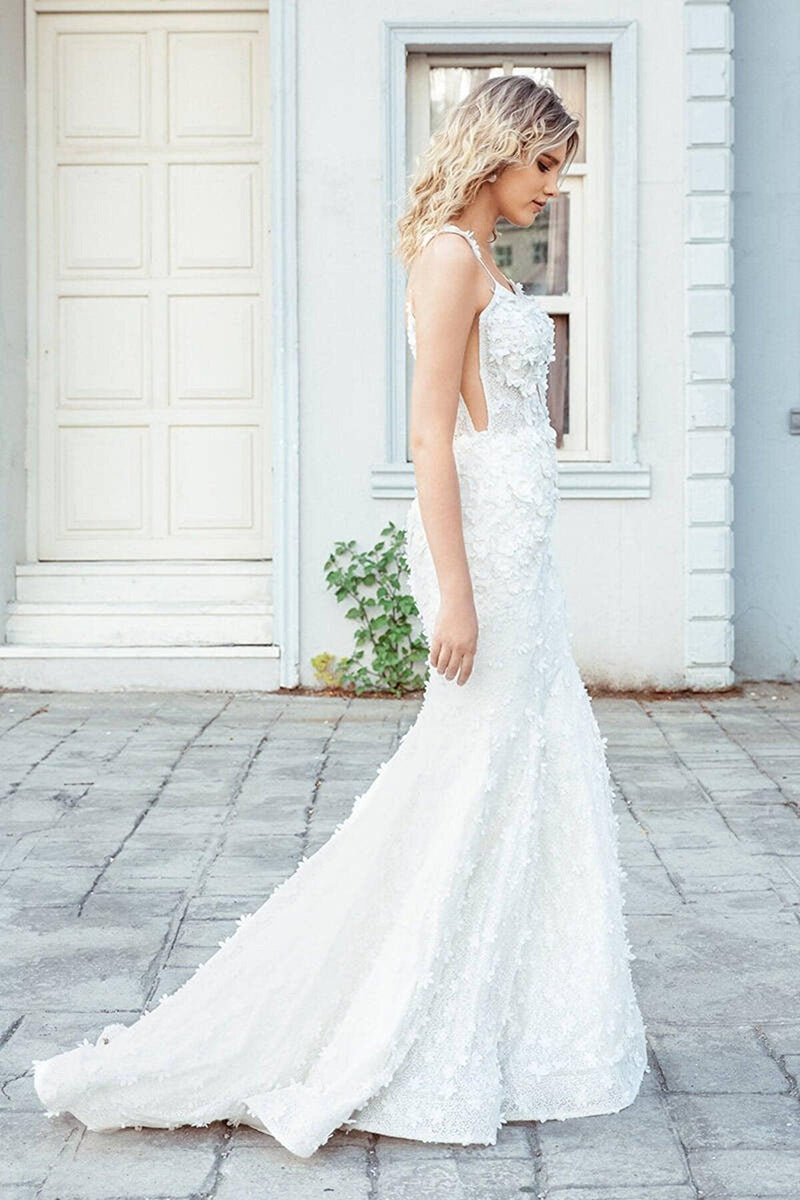 Flower Style Mermaid Dantel Balık Gelinlik - Mediha Cambaz Bridal